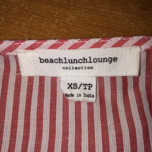 Red & White beachlunchlounge Striped Top - Picture 3 of 3